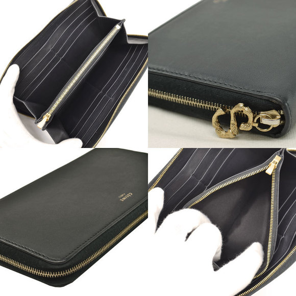 Celine Leather Long Wallet Black - Picture 2 of 6